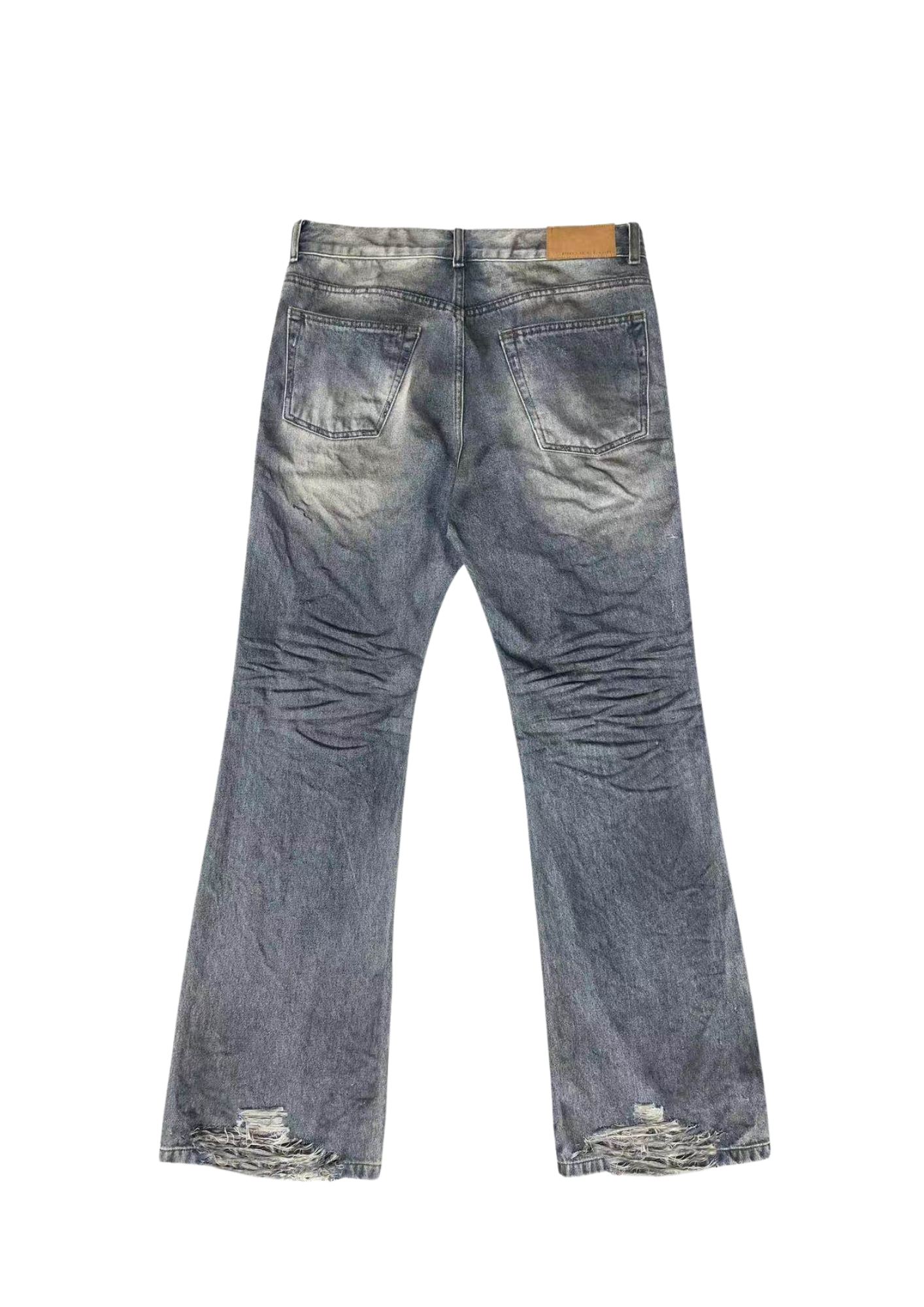 DISTRESSED - FLARED JEANS