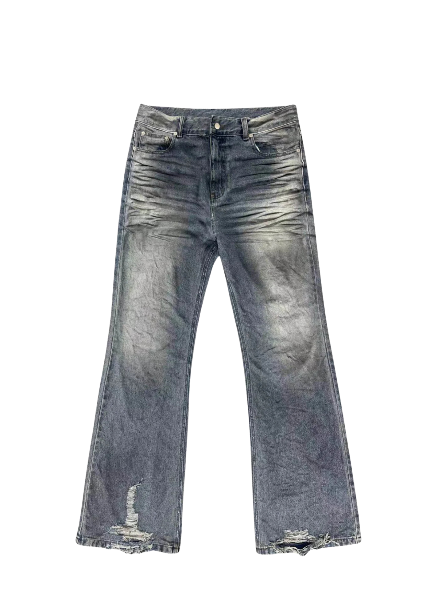 DISTRESSED - FLARED JEANS